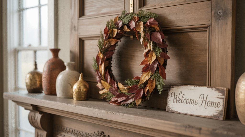 Dried Leaf Wreath