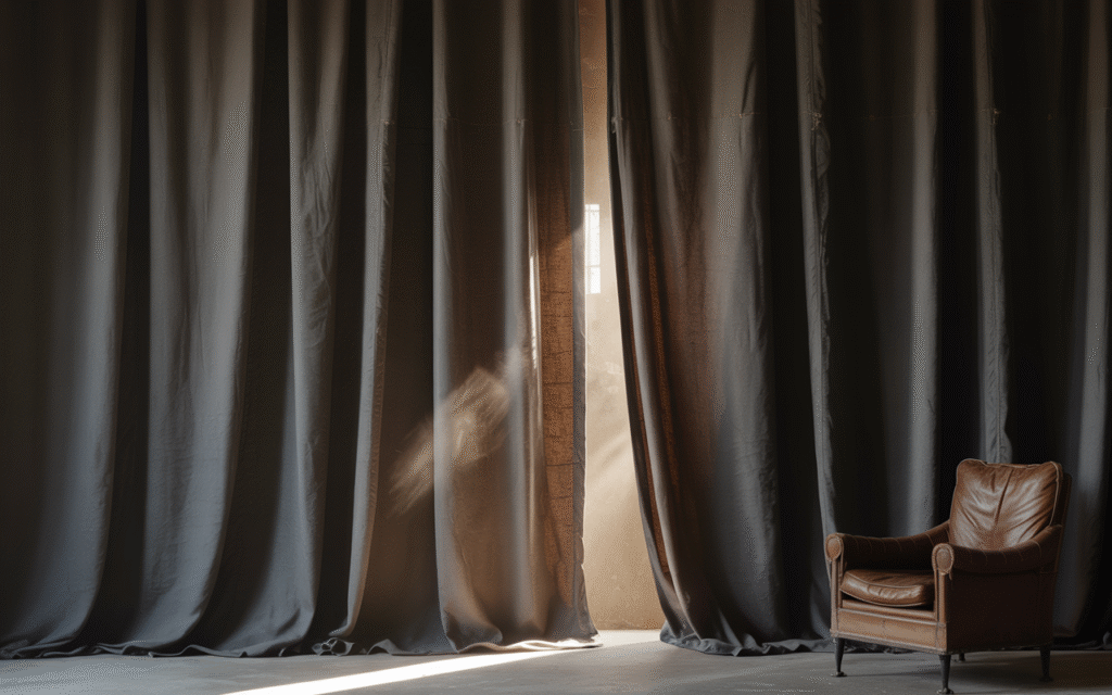 Heavy-Duty Canvas or Leather Curtains