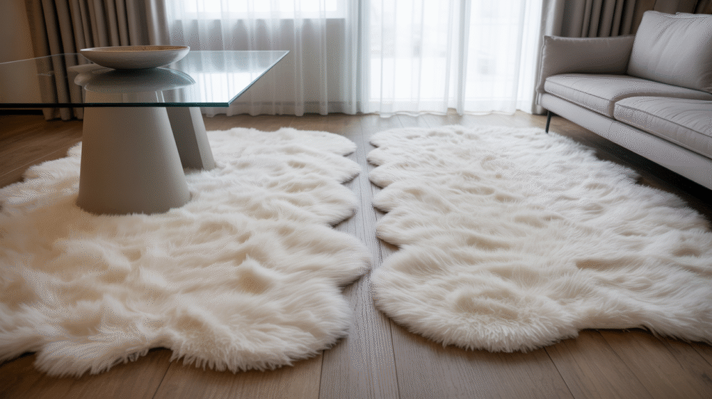 Matching Plush White Rugs