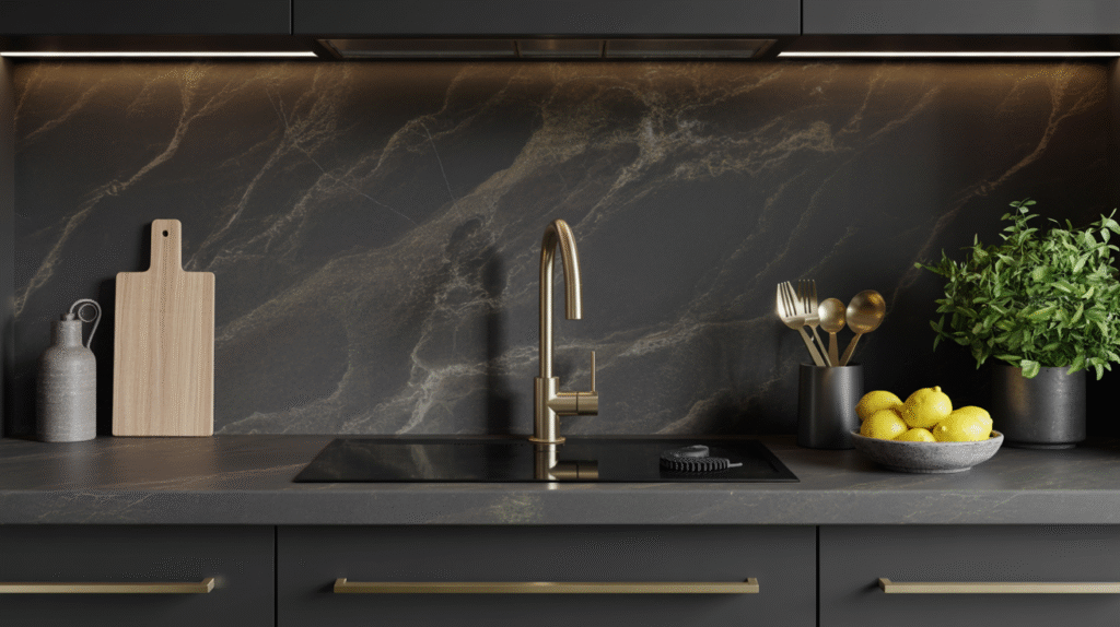 Dark and Dramatic Marble Statement