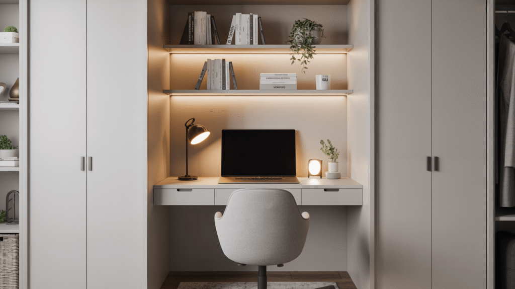Transform a Closet into a ‘Cloffice’