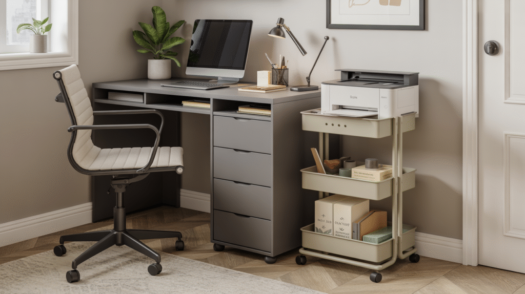 Use a Rolling Cart for Storage