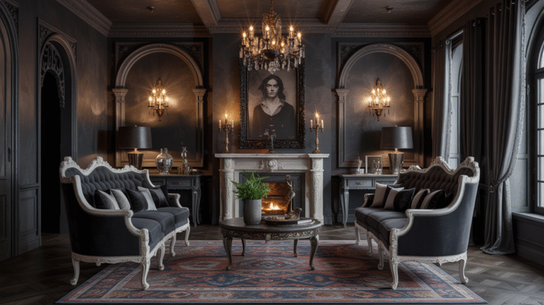 15 Gothic Living Room Ideas for a Bold Statement