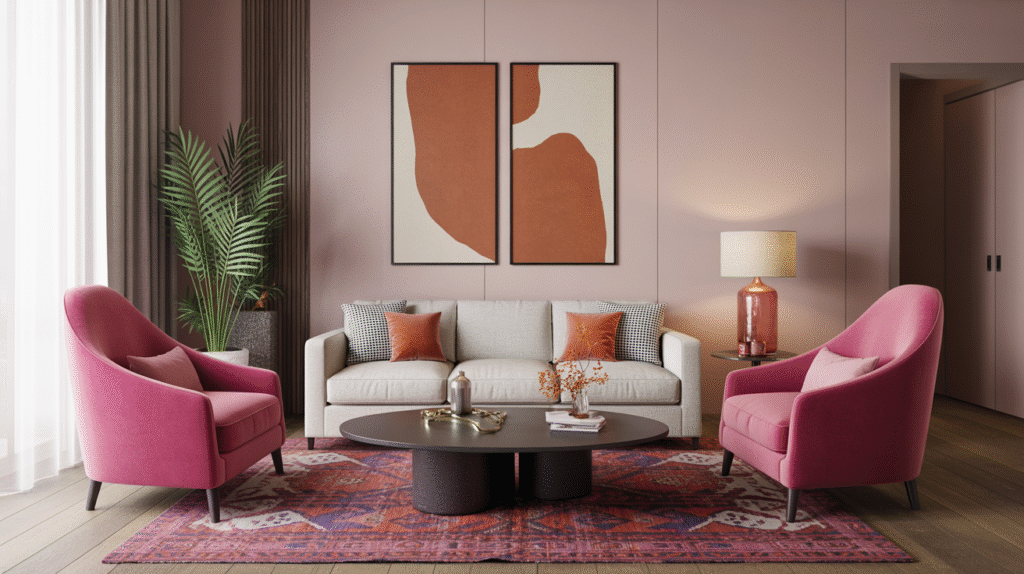 Hot Pink Accent Chairs