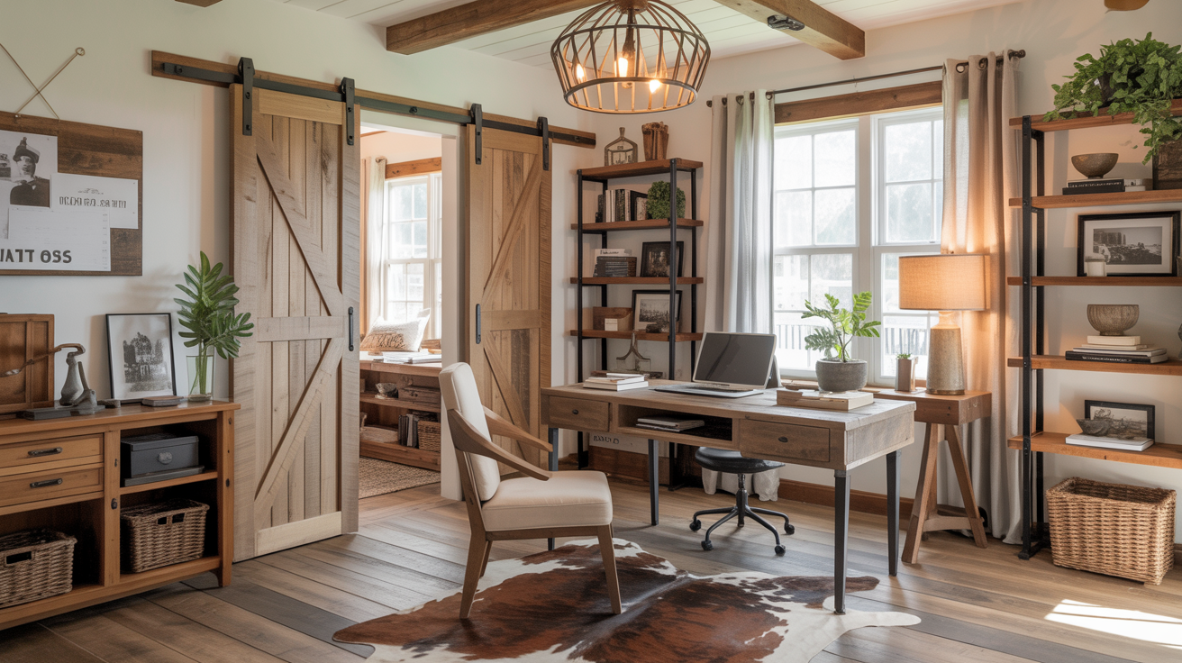 16 Farmhouse Home Office Ideas That Create Rustic Elegance at Home