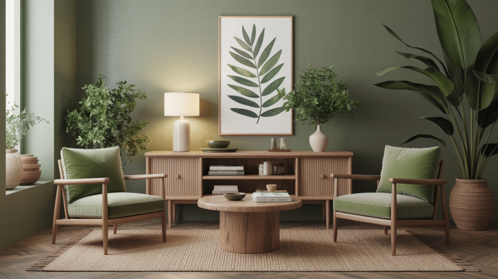 Green Tones and Natural Textures