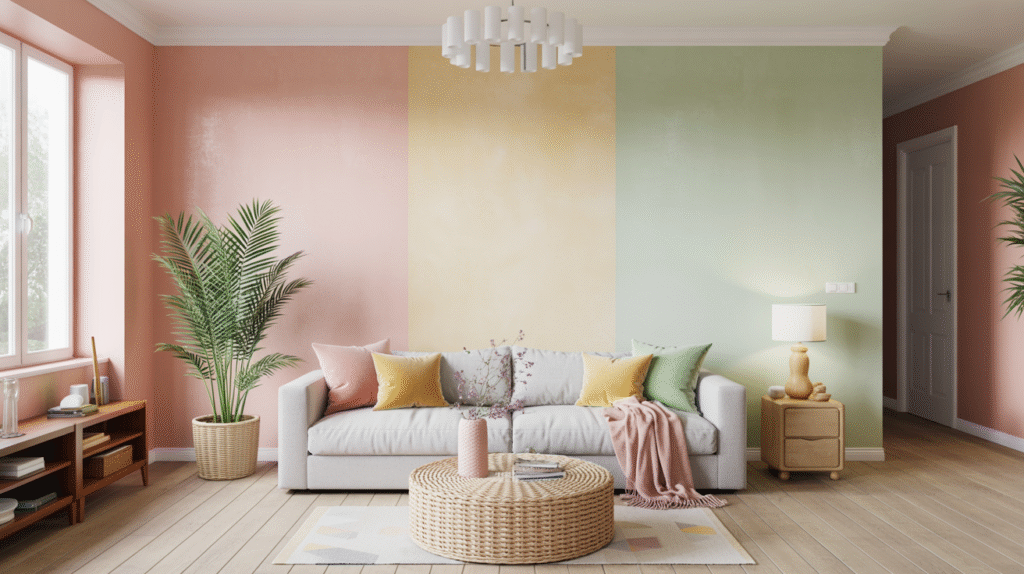 Pastel Blend Accent Wall