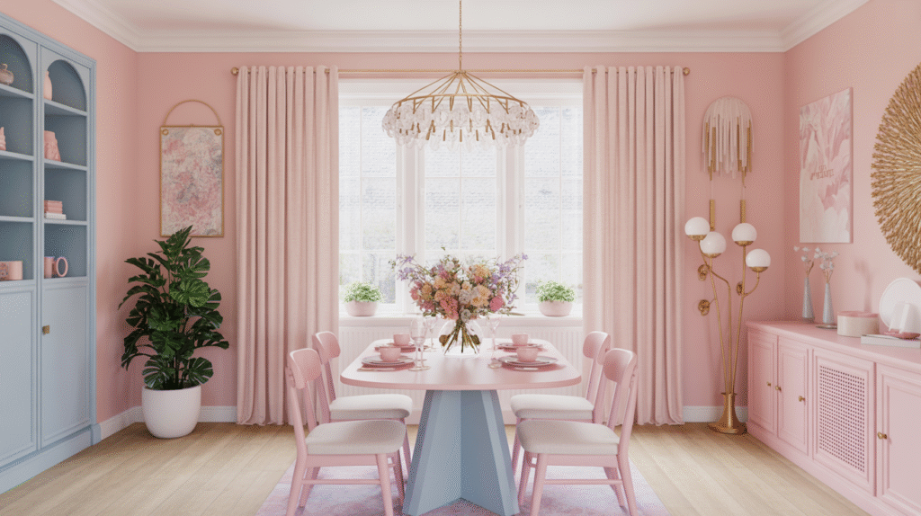  Pink and Blue Spring Palette