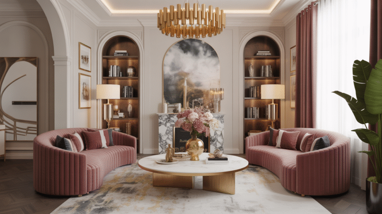 20 Glam Living Room Ideas for a Bold, Stylish, and Polished Retreat