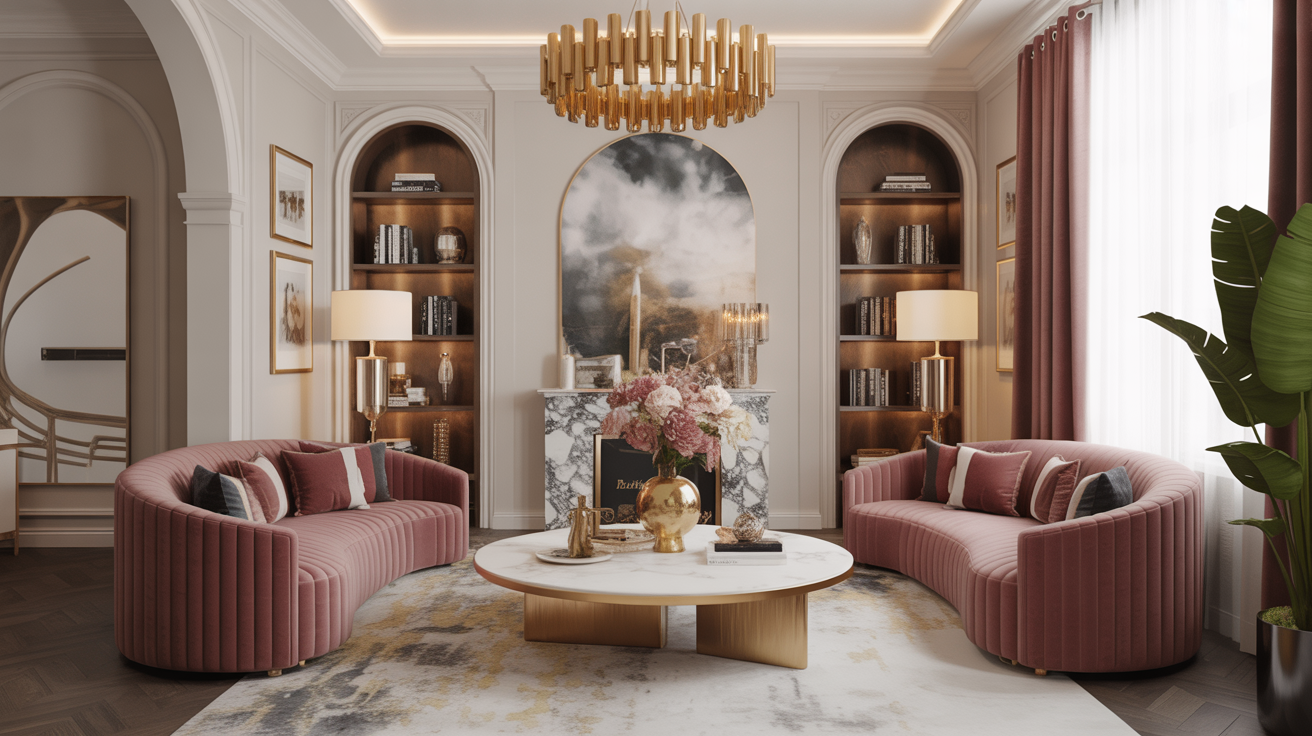 20 Glam Living Room Ideas for a Bold, Stylish, and Polished Retreat