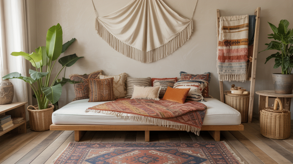 Daybed with Colorful Cushions