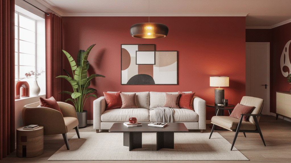 Red Accent Wall