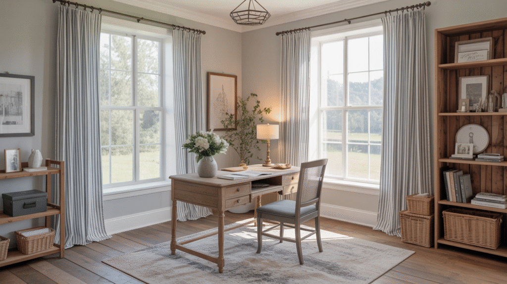 Ticking Stripe Curtains
