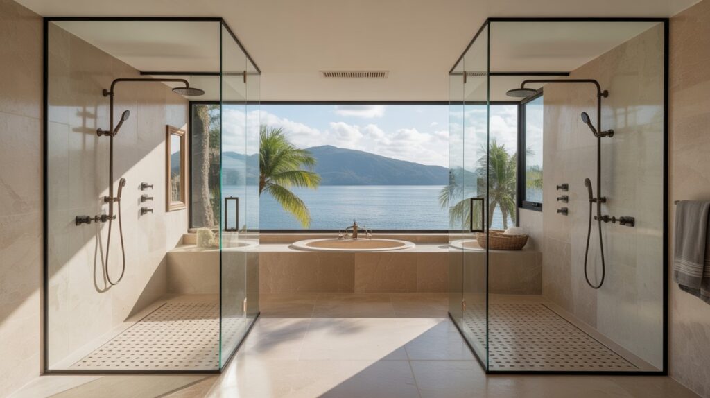 Open Spa-Style Wet Room