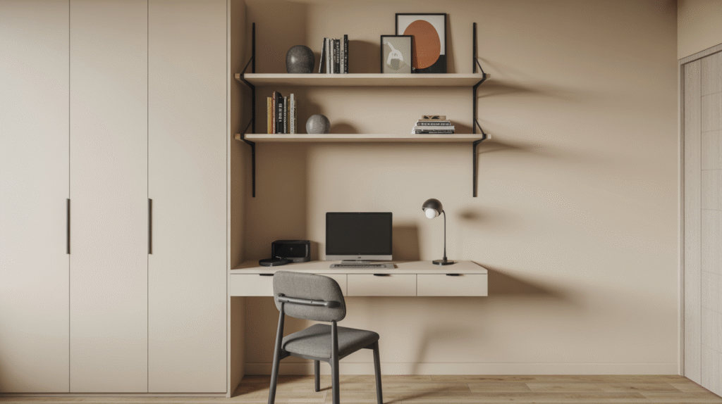 Use a Wall-Mounted Desk
