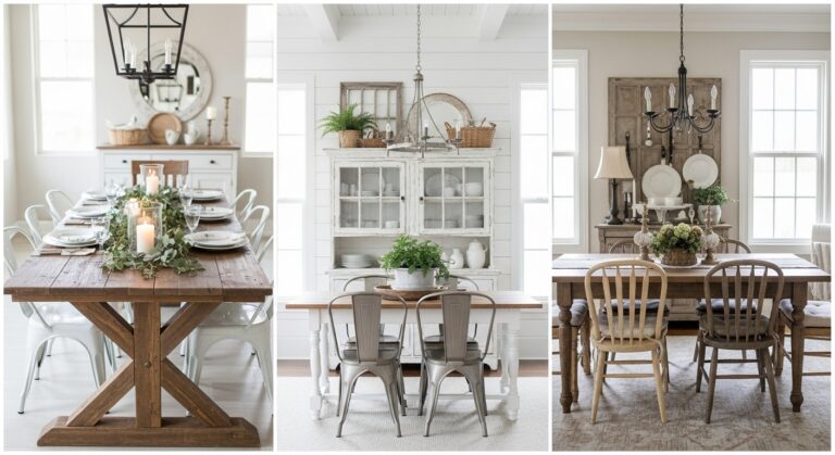 18 Beautiful Farmhouse Dining Room Ideas That Capture Country Charm