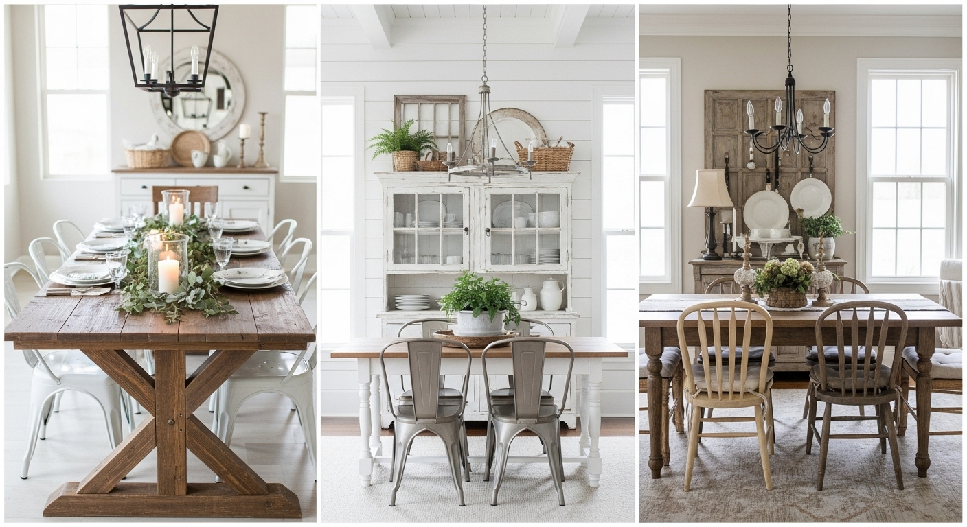 18 Beautiful Farmhouse Dining Room Ideas That Capture Country Charm
