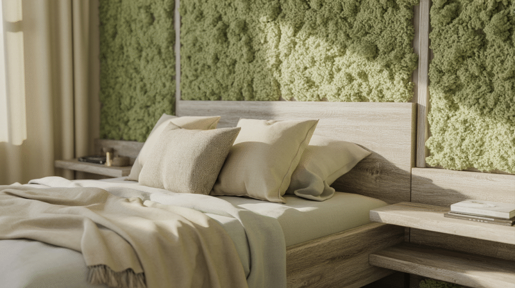 Soft Moss and Grey Washed Wood