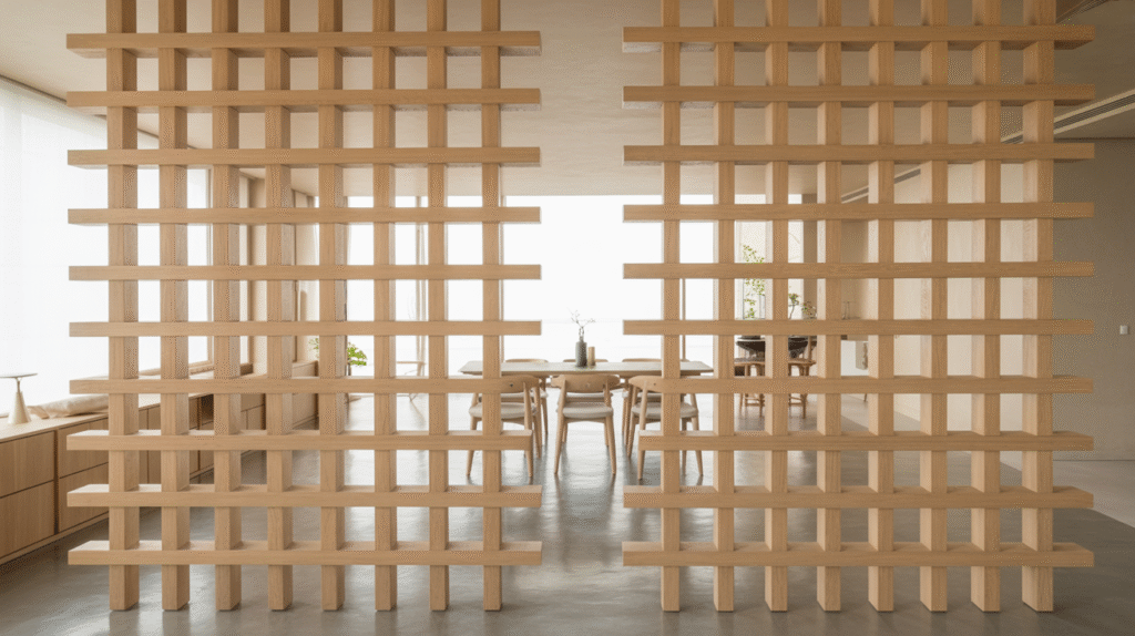 Lattice Wood Divider