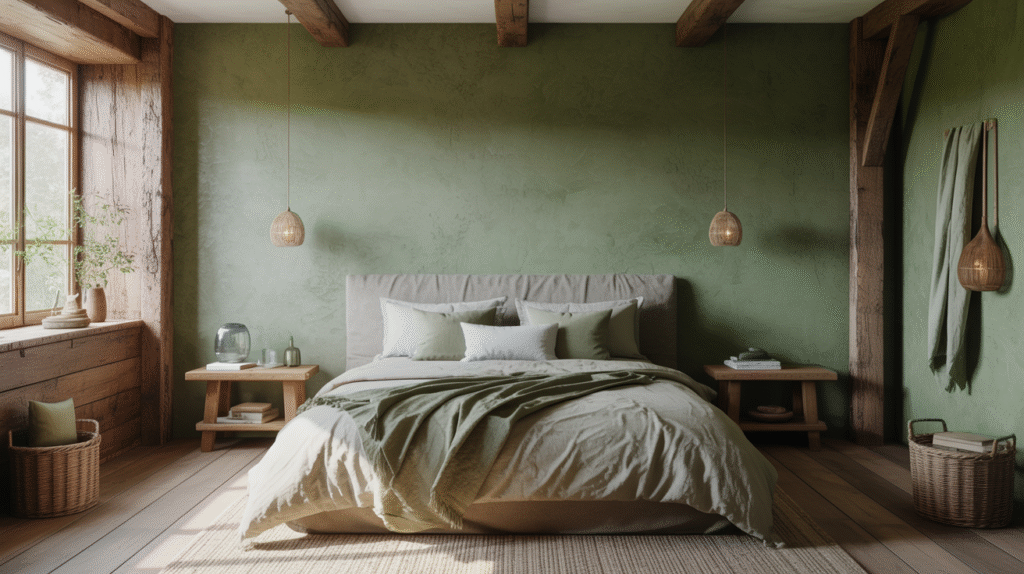 Mossy Greens and Weathered Woods