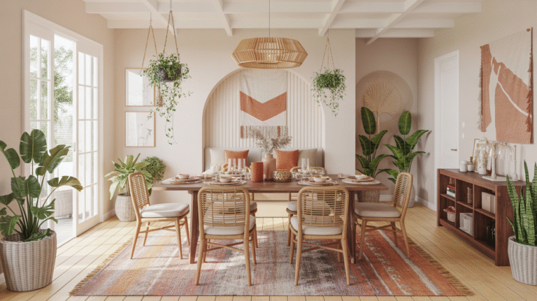 24 Chic Boho Dining Room Ideas for a Relaxed & Stylish Space