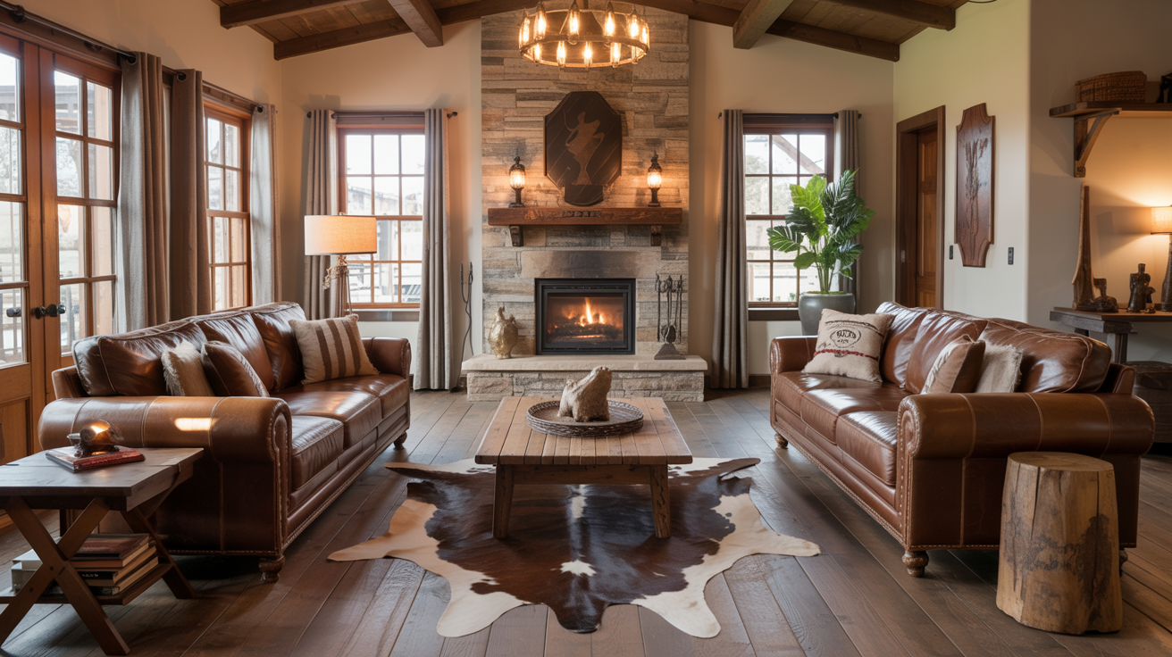 25 Cowboy Living Room Essentials for a Rustic Western Vibe
