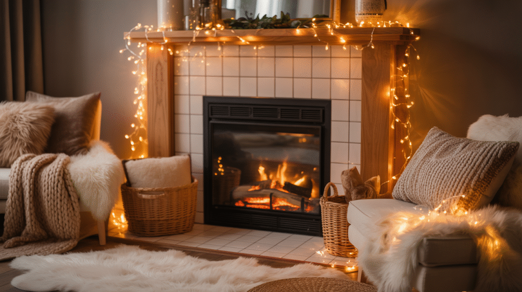 String Light Mantel Magic