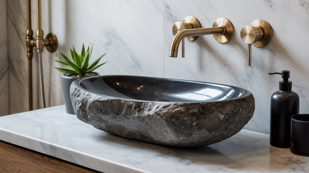 Sculptural Stone Statement