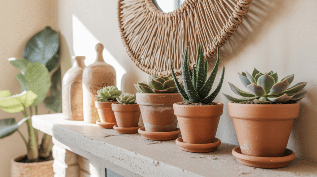 Potted Succulent Plants