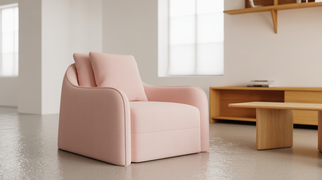 Muted Pink Accent Chair