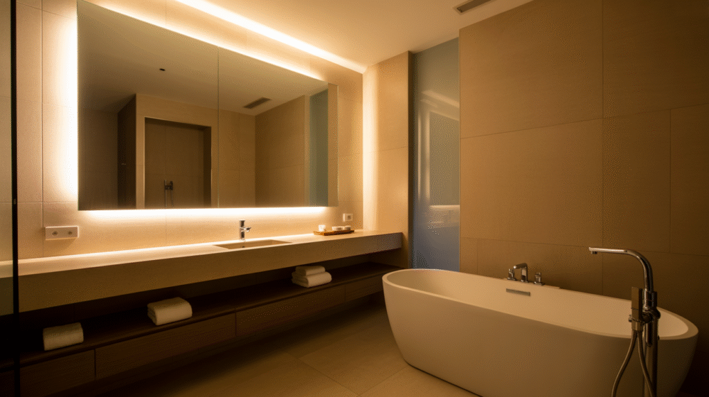 Backlit Spa Ambiance