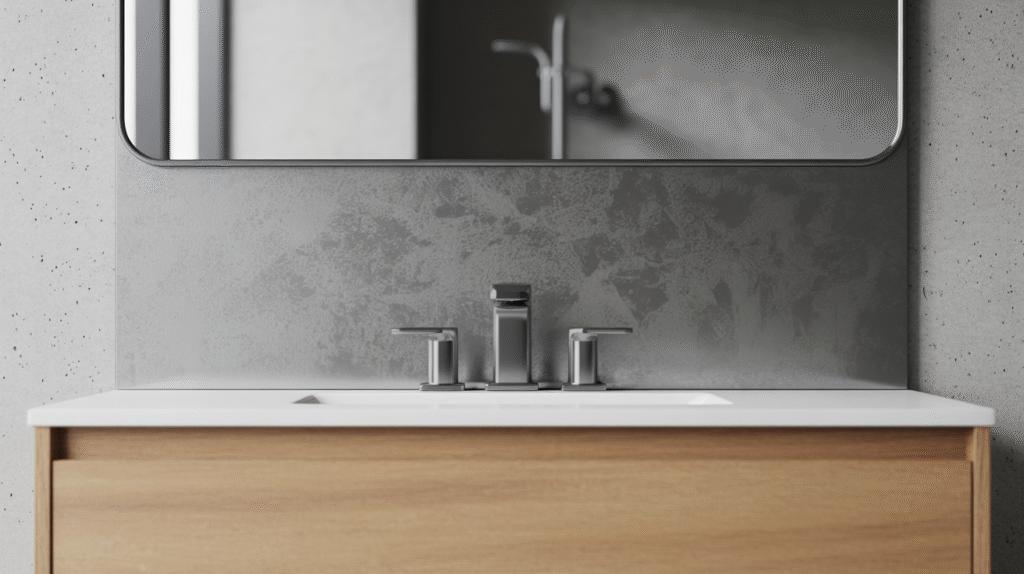 Iron Grey Bathroom Mirror