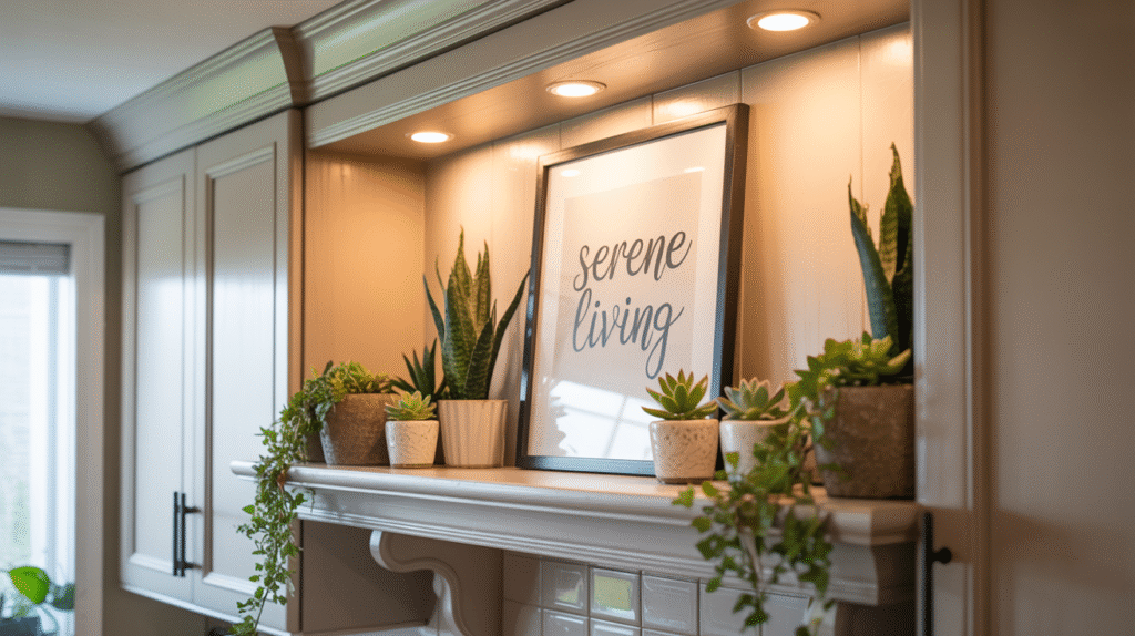 Decorating Above Cabinets with a Designer’s Touch