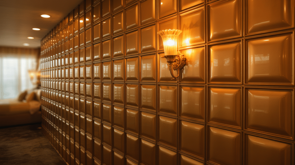 Metallic Gold Accent Wall