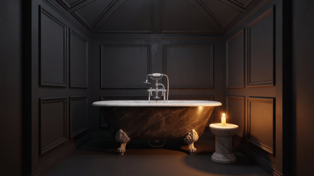 Black Walls and Ceilings