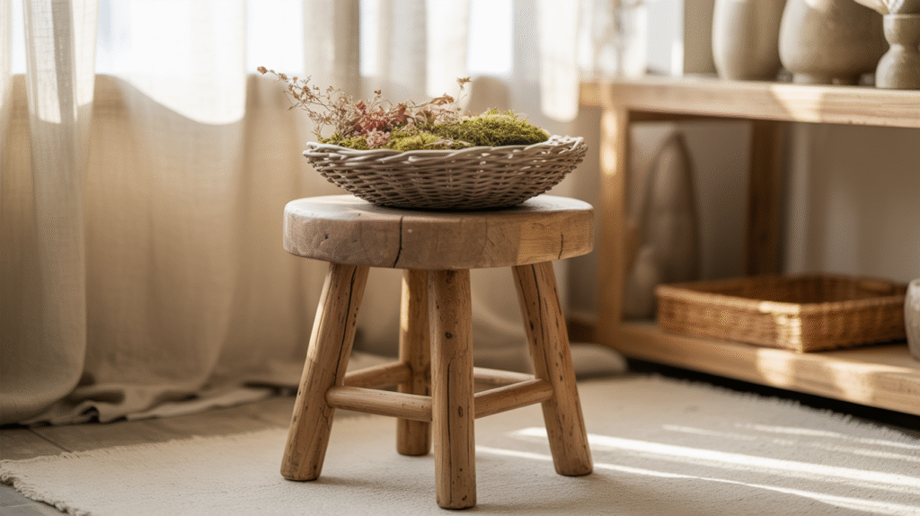 Natural Wood Accents Everywhere