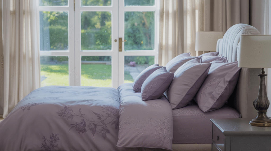 Purple, Gray, and White Bliss for Timeless Elegance