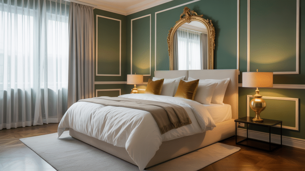 Pair Hunter Green Walls with Gold Accents for Timeless Elegance