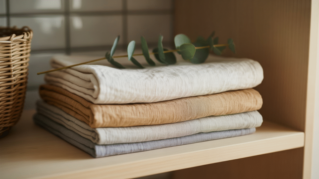 Textured Towels and Linens