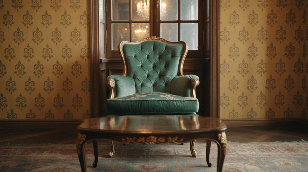 Gold Floral Wallpaper