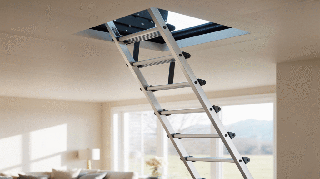 Retractable or Extension Ladder for Multi-Purpose Homes
