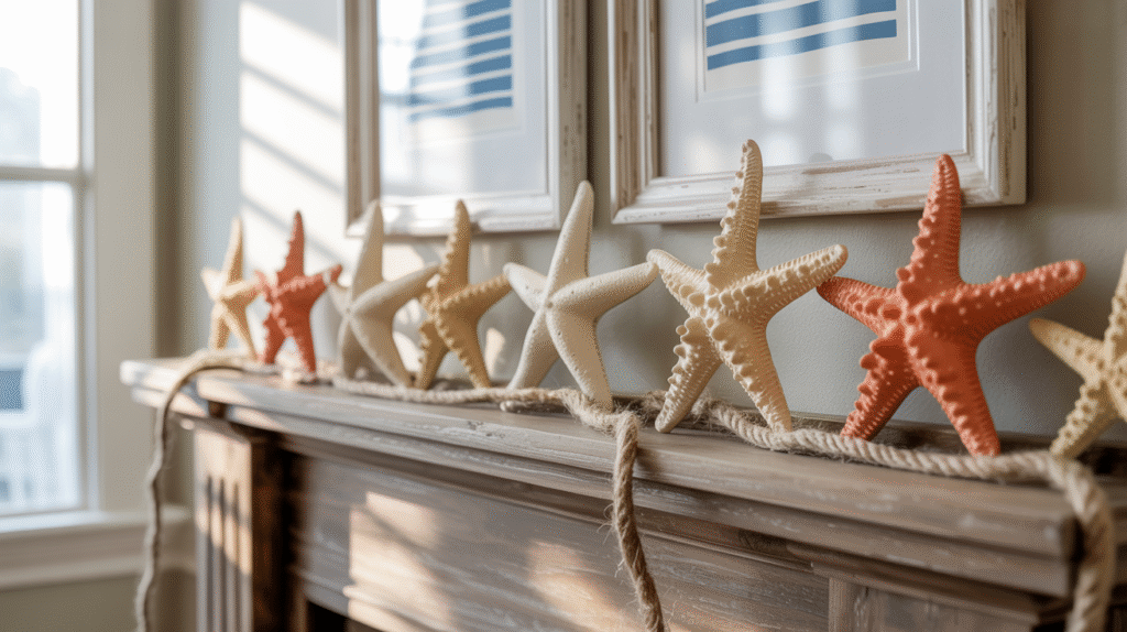 Starfish Display Adds Whimsy and Layered Coastal Texture