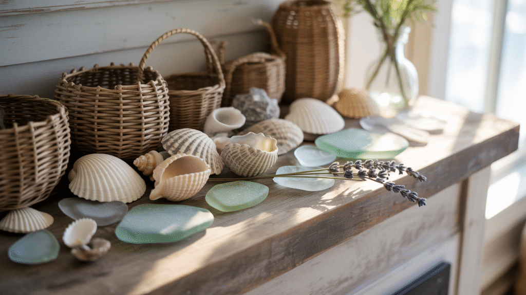 Layering Coastal Decorations Creates Depth and Interest