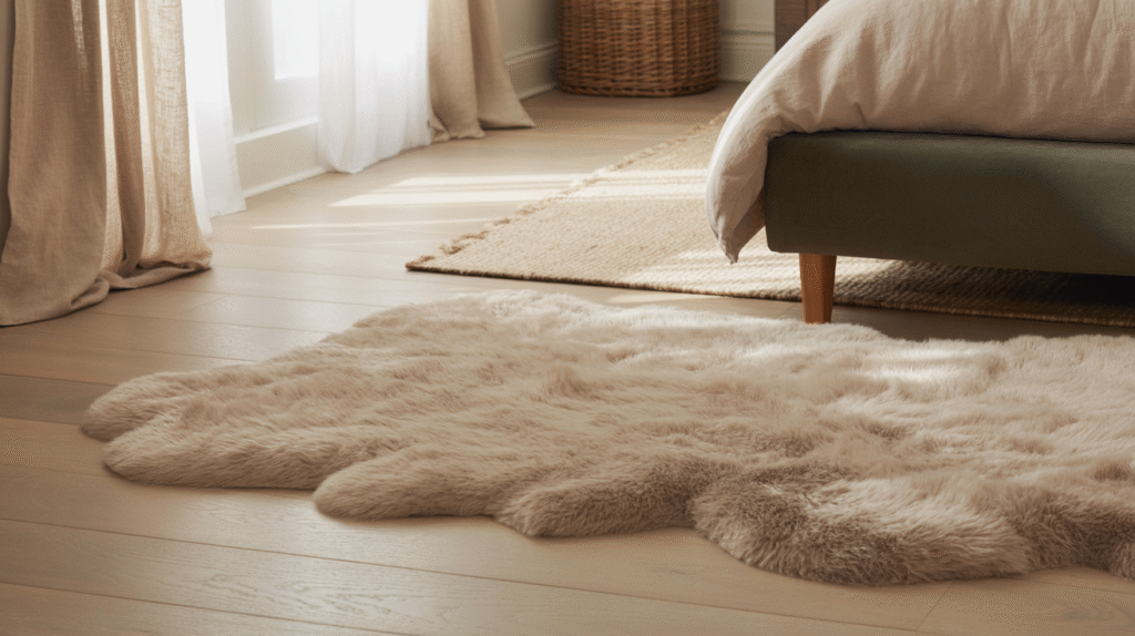 Balance with Light Flooring and Rugs for Visual Harmony