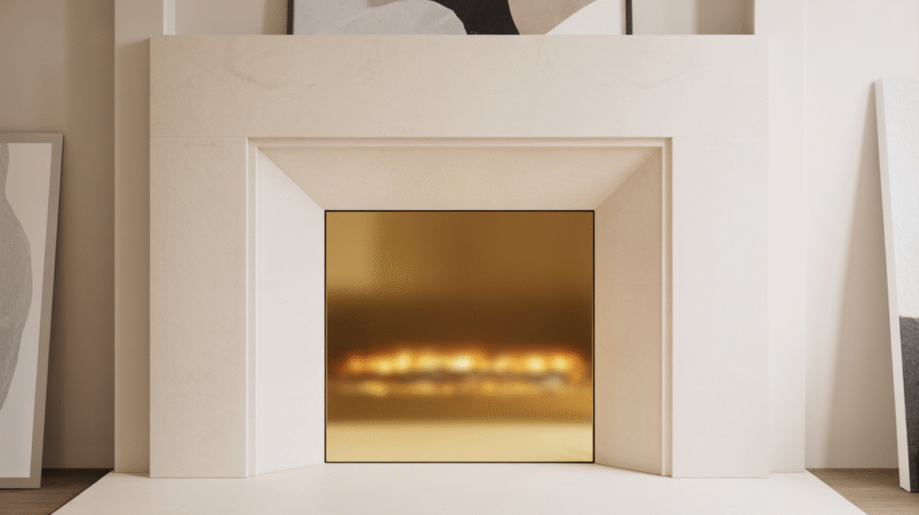 Compact Gilded Hearth
