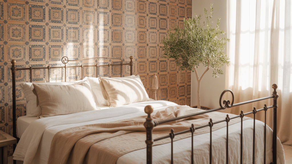 Tile-Effect Wallpaper