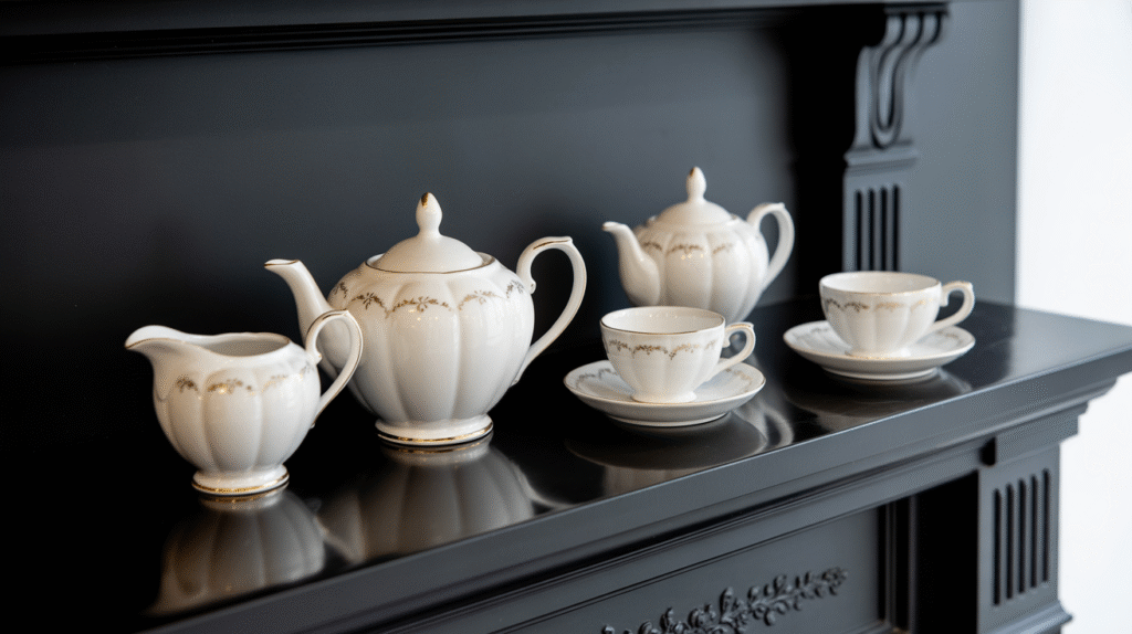 Porcelain Tea Set Display