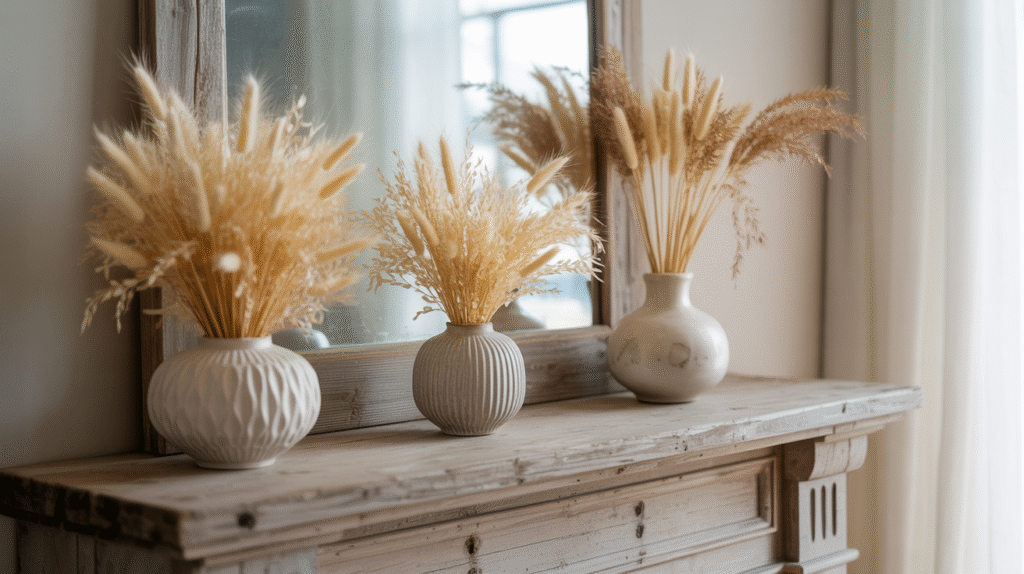 Dried Plants in Vases Add Earthy Texture and Relaxed Appeal