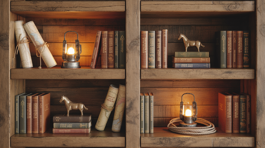 Rustic Bookshelves and Display Units