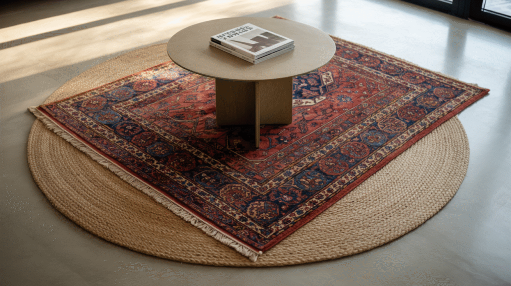 Layer Patterned Rugs for Depth